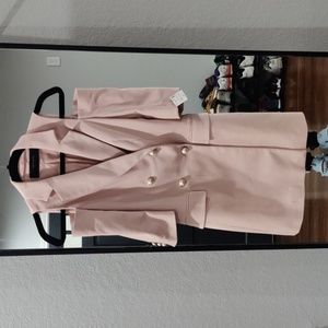 Zara Off Shoulder Pink Blazer Dress